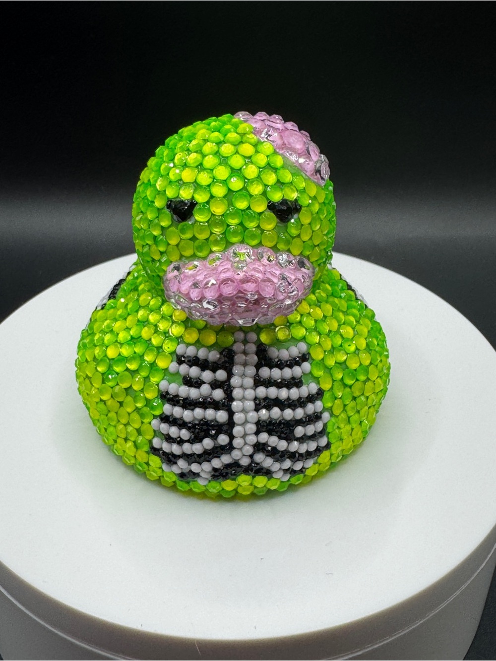Hand Blinged Zombie Rubber Duck Halloween Jeep Ducking